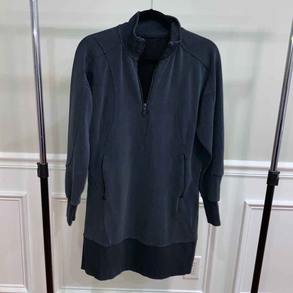 Lululemon Softstreme Long-Sleeve Half-Zip Dress size 6 EUC